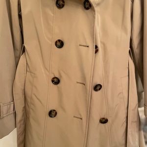 Calvin Klein Double-Breasted Rain Coat
